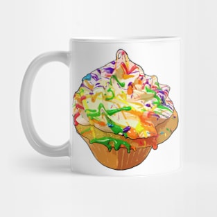 Rainbow cupcake Mug